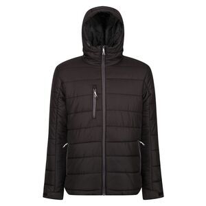 Regatta Professional Mens Thermal Padded Jacket / Black/Seal Grey
